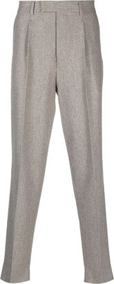 Chambray Wool Tailored Trousers