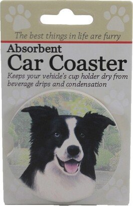 E&S Pet Car Coaster 2.5 Border Collie Car Coaster Absorbant E & S Pet - Coasters
