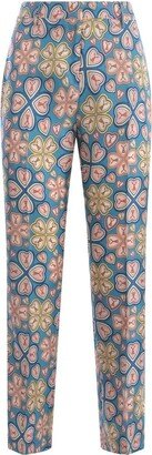 All-Over Printed Cropped Trousers