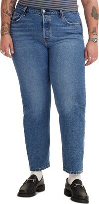 Trendy Plus Size 501 Cotton High-Rise Jeans