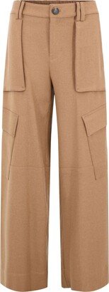 Cargo-Pocket Straight Trousers