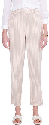 Cafe Linen-Blend Straight Leg Pant