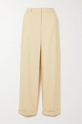 Herringbone Twill Straight-leg Pants - Neutrals