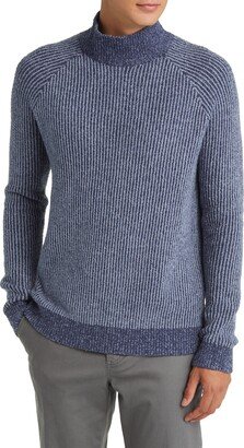 Chunky Rib Mock Neck Sweater