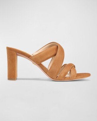 Ginny Suede Caged Mule Sandals