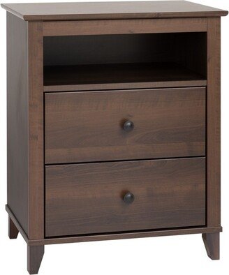 Yaletown 2 Drawer Nightstand Espresso