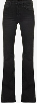 Womens Kerry Le High Flare Slip-pocket High-rise Flare-leg Stretch-denim Jeans