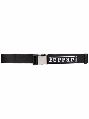 Logo-Print Buckle-Fastening Belt-AB