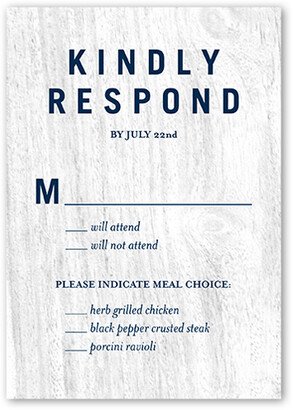 Rsvp Cards: White Picket Fence Wedding Response Card, Grey, Matte, Pearl Shimmer Cardstock, Square