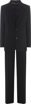 Suit In Wool Canvas