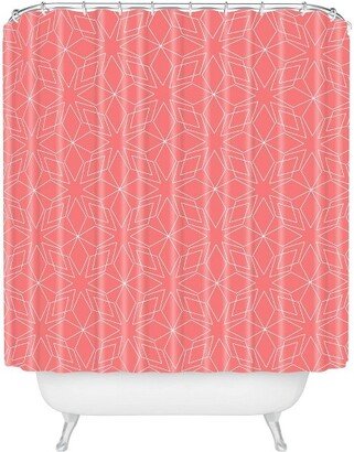 Mirimo Celebration Shower Curtain Coral