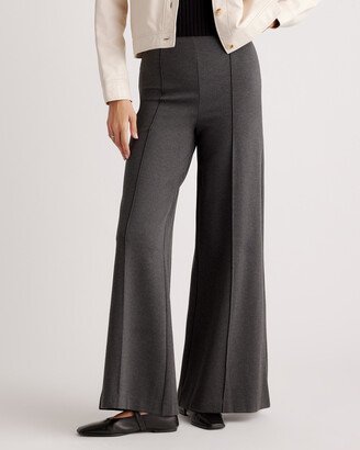 Ultra-Stretch Ponte Super Wide Leg Pant