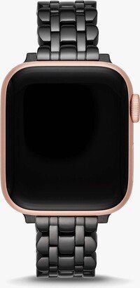 Black Scallop Link Stainless Steel Bracelet 38/40Mm Band For Apple Watch