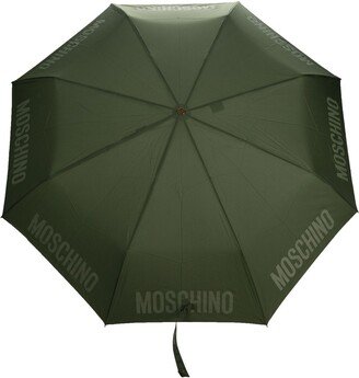 Logo-Print Compact Umbrella-AH