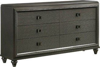 Farris 6 Drawer Dresser Black