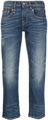 Boy straight-leg cropped jeans