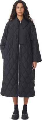 Black Ripstop Quilt Coat