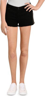 Lola Womens Raw Hem Cut-Off Denim Shorts