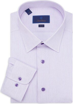 Slim Fit Check Dress Shirt-AB