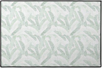 Door Mats: Banana Leaf - Light Door Mat, Green