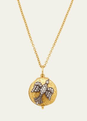 Arman Sarkisyan Small Bird Locket Necklace with Diamonds