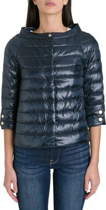 Cropped Sleeve Down Jacket-AA