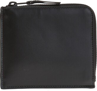 Leather Wallet Unisex - Black-AA