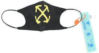 Spray Arrow Logo Printed Face Mask