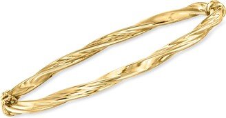 Italian 14kt Yellow Gold Twisted Bangle Bracelet