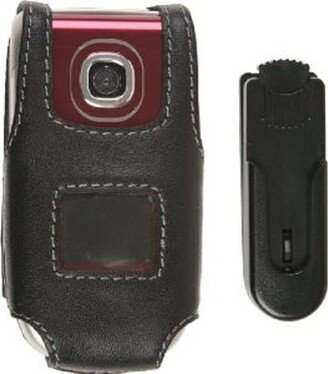 Unicel Starter Kit - Leather Case with Ratcheting Belt Clip/Car Charger for Nokia 2760 (Black)