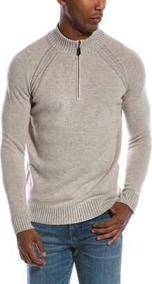 Plaited Cashmere Mock Sweater-AE