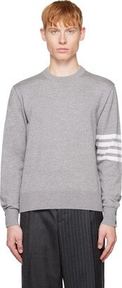 Gray 4-Bar Sweater-AA