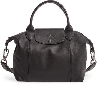 Le Pliage Cuir Leather Shoulder Bag