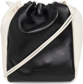 Logo Detailed Panelled Bucket Bag