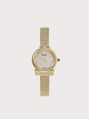 Woman Gancini watch IP yellow gold/Crystals