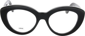 Anagram Motif Cat-Eye Frame Glasses