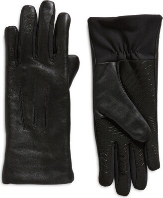 Spliced Points Leather Glove