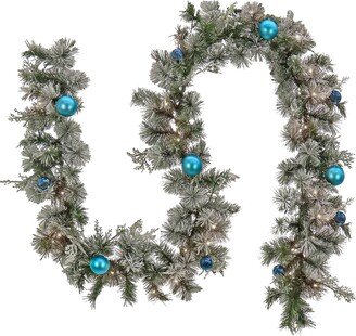 National Tree Company 9' Tinkham Pine Garland with Led Lights