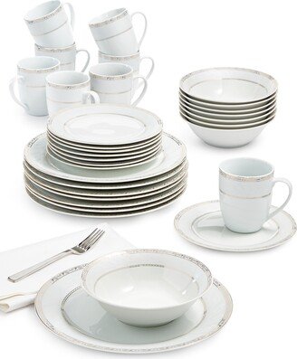 Gold Serif 32-Piece Dinnerware Set, Service For 8