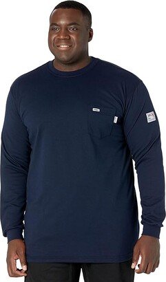 Tyndale FRC Big Tall Long Sleeve T-Shirt (Navy) Men's Clothing