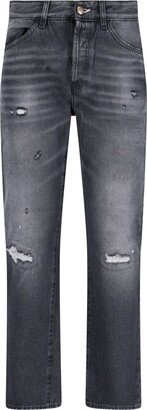 Washington Dee Cee Straight Leg Distressed Jeans-AA