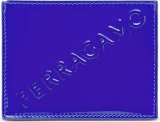 Logo-Embossed Patent-Leather Cardholder