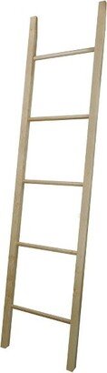 Blanket Storage Decorative Ladder Natural Maple - Flora Home