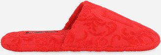 Jacquard Cotton Terry Slippers