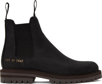 Black Winter Chelsea Boots