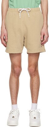 AAPE by A Bathing Ape Beige Embroidered Shorts