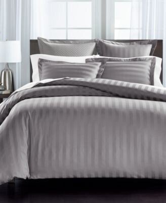 Damask Thin Stripe 550 Thread Count Supima Cotton Comforter Sets Created For Macys