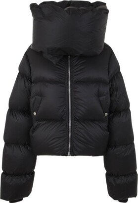 Funnel Neck Puffer Jacket-AA