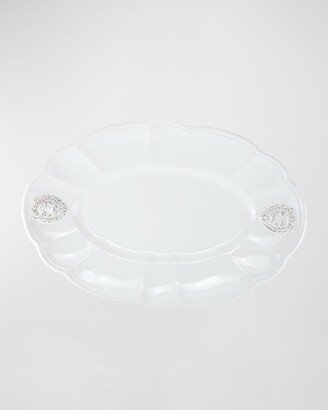 Renaissance Leone Oval Scalloped Platter