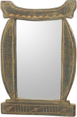 Handmade Odo Hemaa Queen Wood Wall Mirror